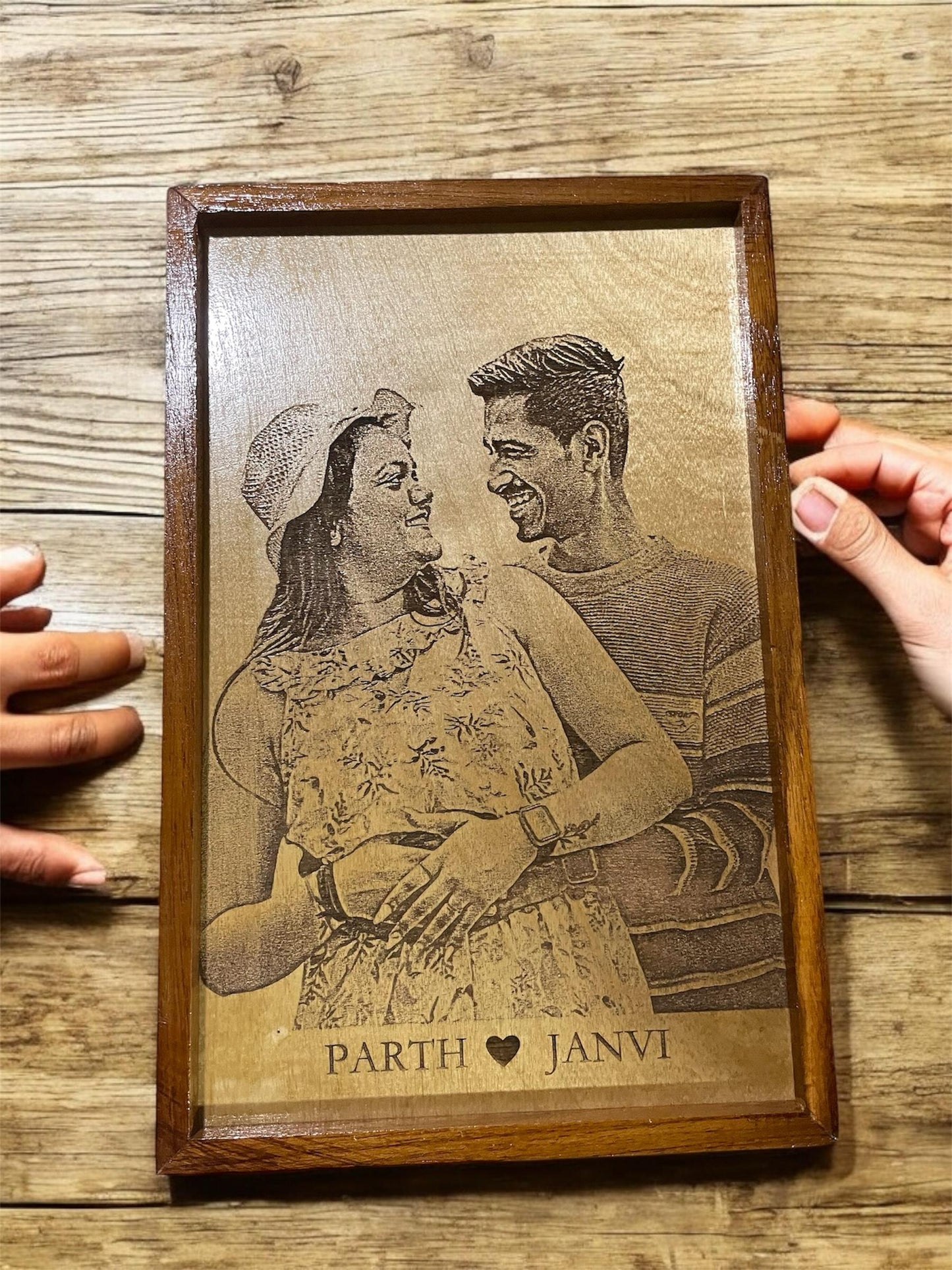 Custom Wooden Engraved Photo Frame | Unique Gifts