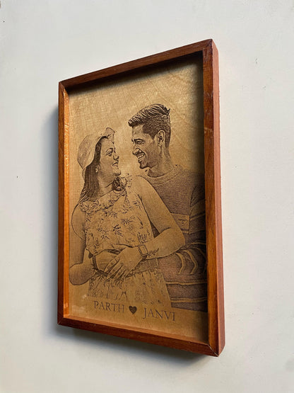 Custom Wooden Engraved Photo Frame | Unique Gifts