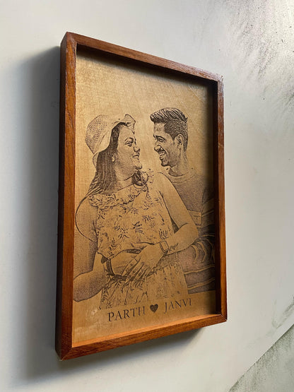 Custom Wooden Engraved Photo Frame | Unique Gifts