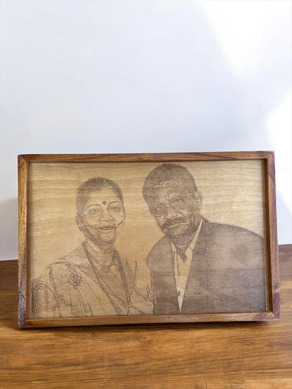 Custom Wooden Engraved Photo Frame | Unique Gifts