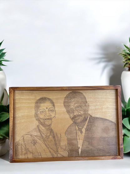 Custom Wooden Engraved Photo Frame | Unique Gifts